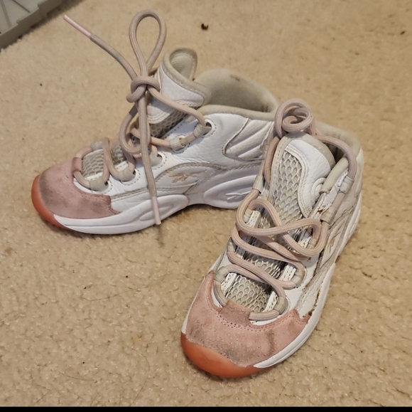 Reebok little girls hightops 12Y - Picture 1 of 7